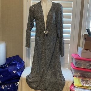 Torrid Gray Long Sleeve Knit Cardigan